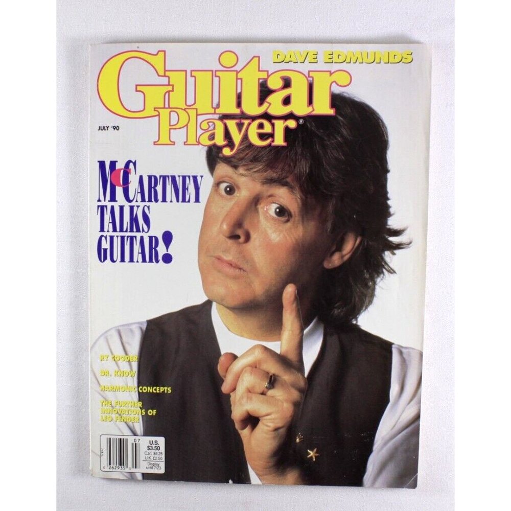 Guitar Player magazine July 1990 McCartney Talks Guitar!